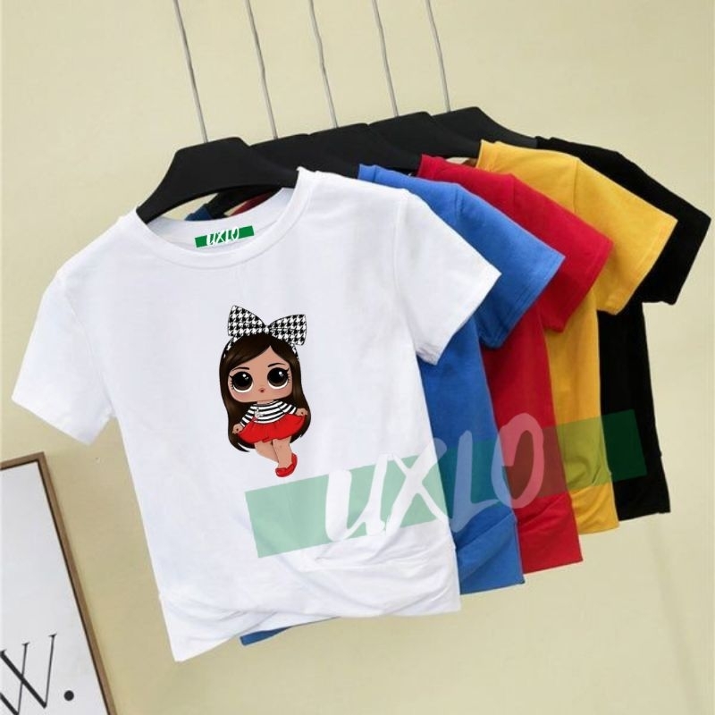 Kaos Anak Perempuan LOL SUPRISE Umur 2 Sampai 15 Tahun Baju Anak Cewe Murah Uxlo Fashion