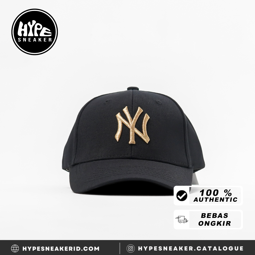 Topi MLB NY GOLD BLACK CAP 100% ORIGINAL
