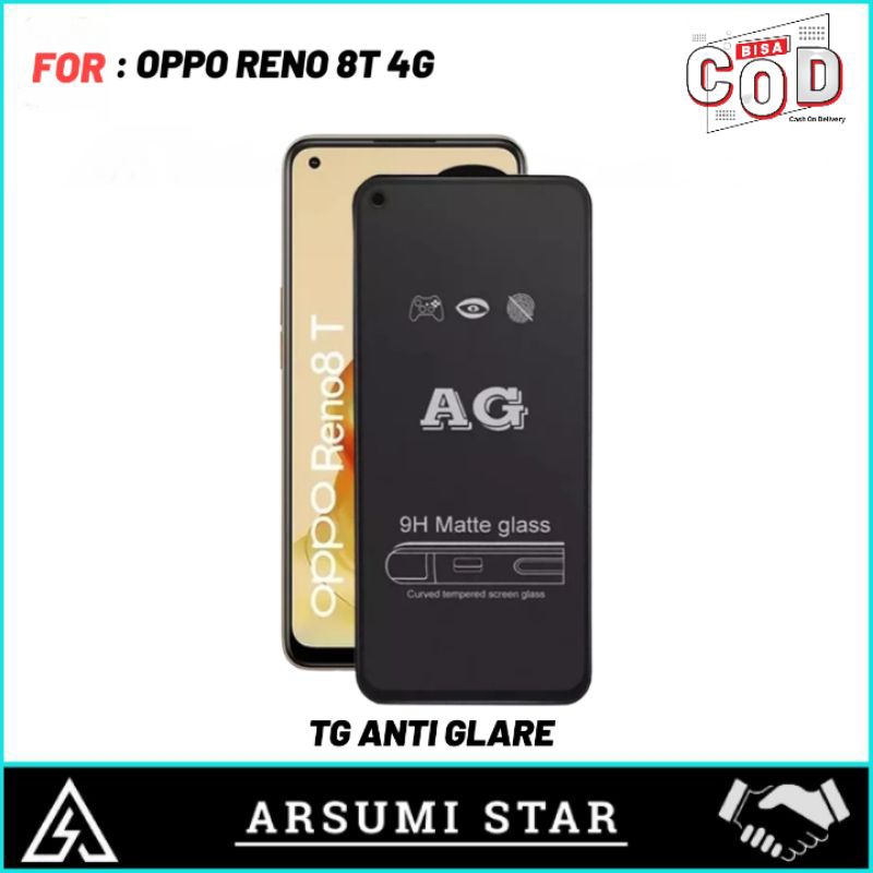 TEMPERED GLASS CERAMIC MATTE ANTI SPY OPPO RENO 8T 4G TG ANTI GORES CERAMIC MATTE ANTI SPY