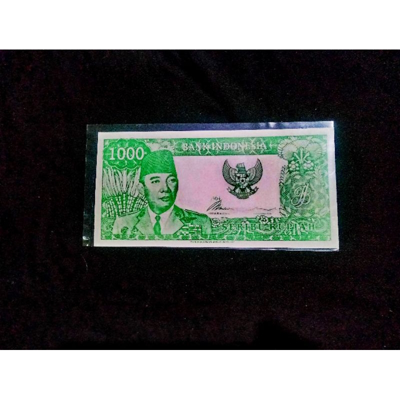 Hobby Koleksi Uang Kuno Soekarno Melengkung 1000 Hijau 1 Penari