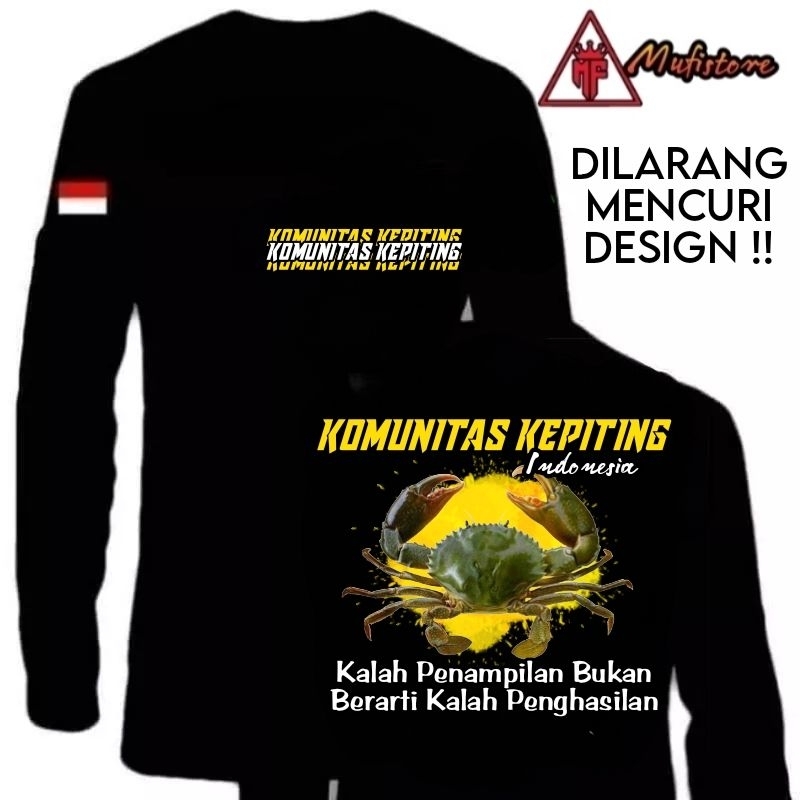 KAOS BUDIDAYA KEPITING BAHAN ADEM