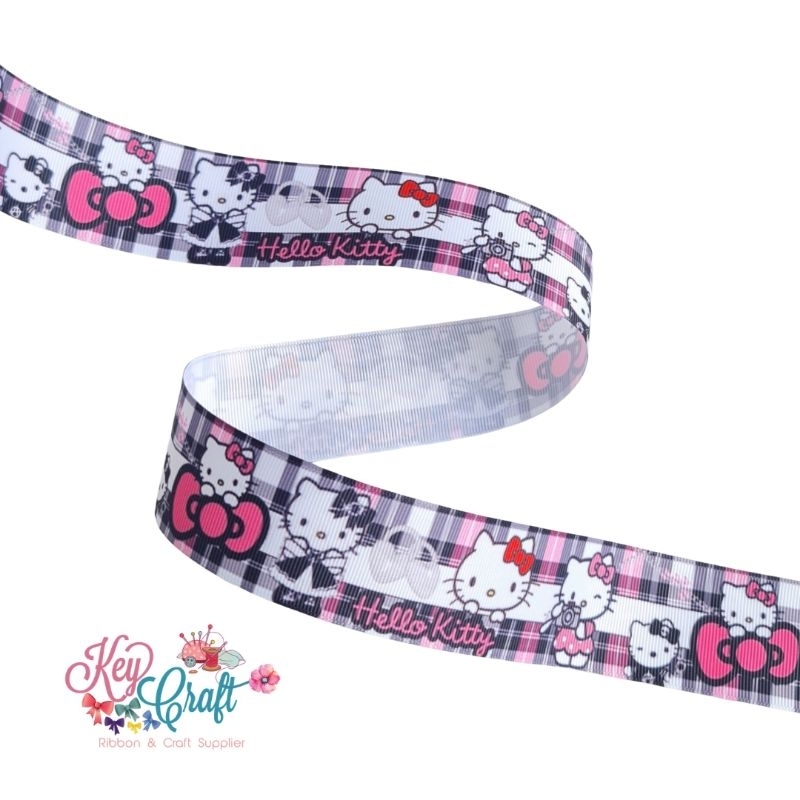 

Pita Grossgrain motif Hello Kitty Square size 3,8cm