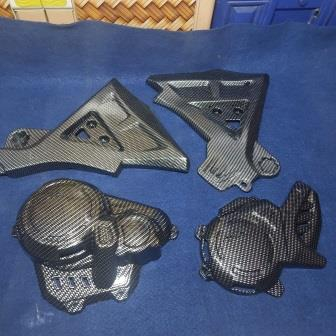PAKETAN KARBON CELUP WTP COVER RANGKA DAN COVER ENGINE COVER TUTUP MESIN WR 155
