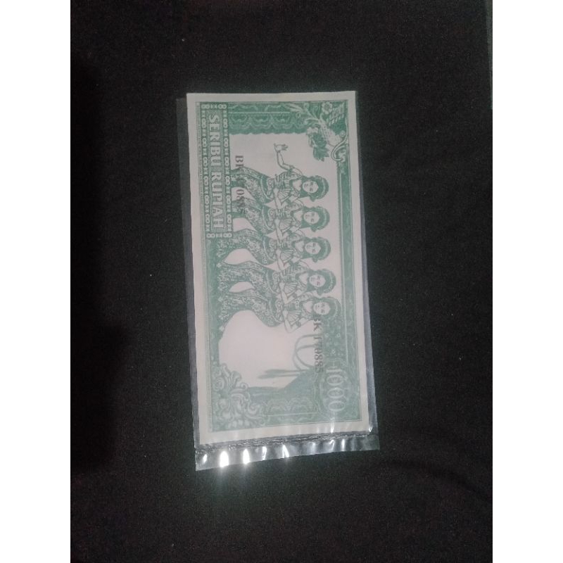 Hobby Koleksi Uang Kuno Soekarno Melengkung Hijau 1000 5 Penari