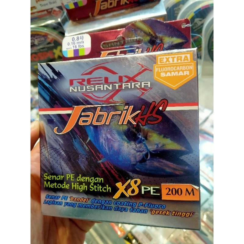 Senar Pe 0,8 Jabrik 200m relix nusantara