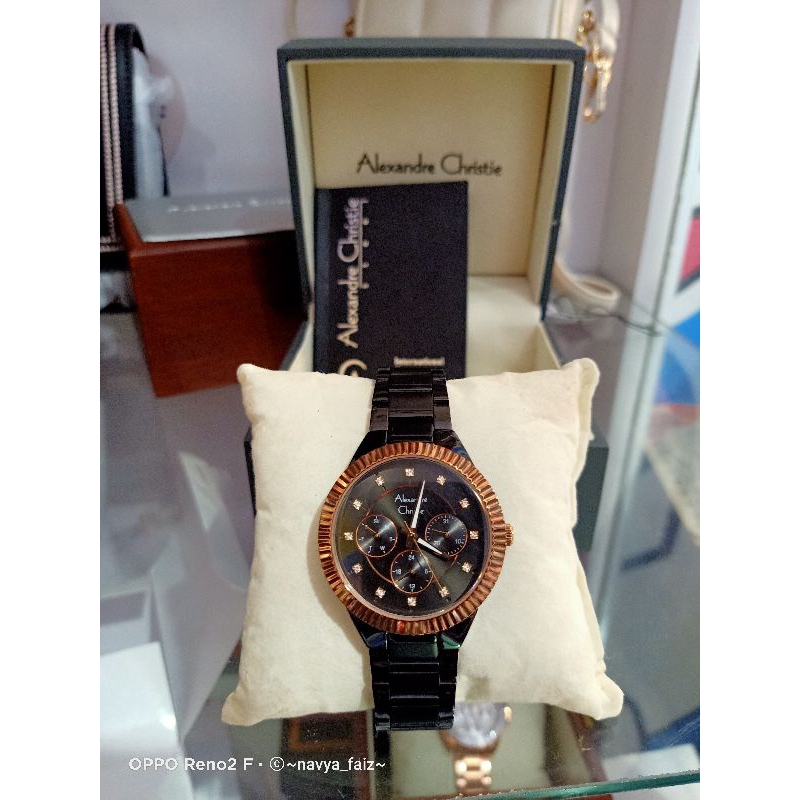 preloved jam Alexandre Christie hitam