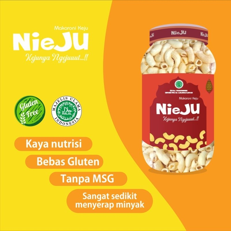 

Nieju si Makroni Keju Premium (toples 450g)