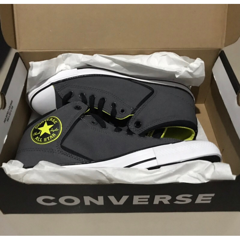 Converse CTAS HIGH STREET MID Men's Sneakers - Iron Grey/Black/Laser Lemon & Converse Chuck Taylor A