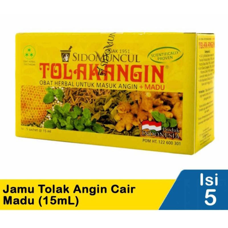 

Sido Muncul Tolak Angin 5 x 15 ml