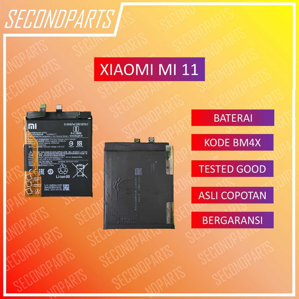 BATERAI BATRE BATTERY BM4X XIAOMI MI 11 ORIGINAL COPOTAN