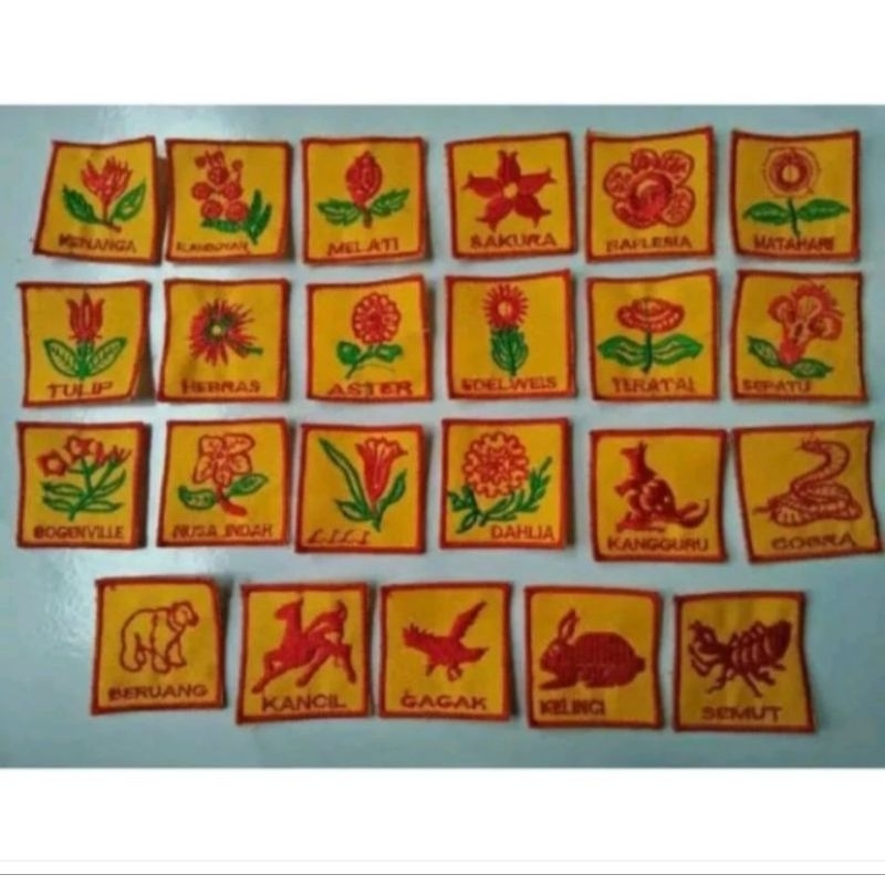 LAMBANG REGU PRAMUKA / LAMBANG REGU / PERLENGKAPAN PRAMUKA / LAMBANG PRAMUKA