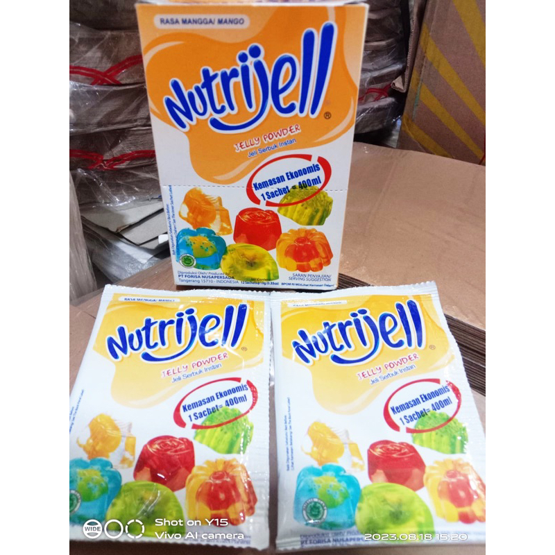 

NUTRIJELL RASA MANGGA / NUTRIJELL RASA MANGO / 1 KOTAK ISI 12pcs @10gr