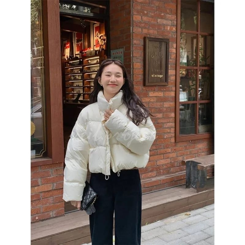 JAKET CROP WINTER WANITA ELEGAN ZIPPER / JAKET  NEW KOREAN STYLE FUPPER