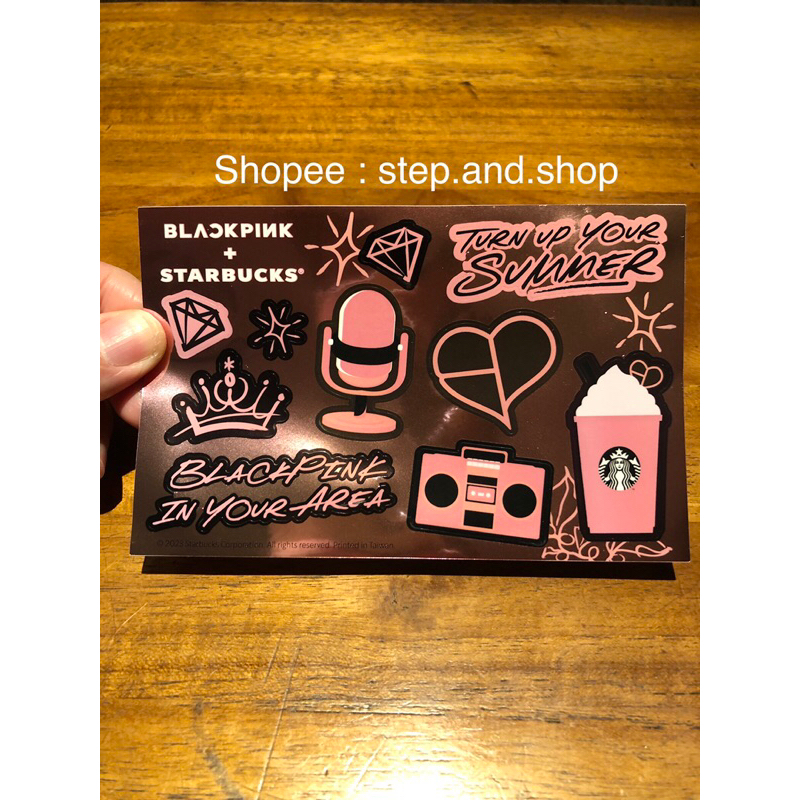 

Starbucks Blackpink - Pink Sticker From Taiwan - Limited Edition