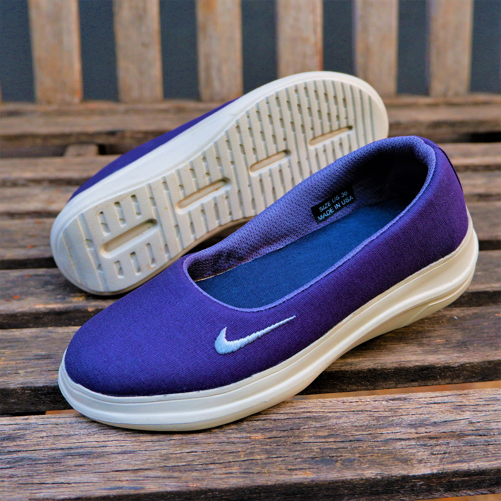 (COD) Sepatu balet slip on wanita NIKE ORIGINAL FULLSET Gratis kaos kaki / sepatu santai wanita / se