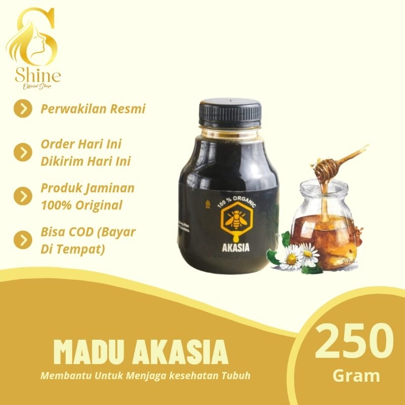 

Madu Akasia Asli Murni Netto 250 Gram