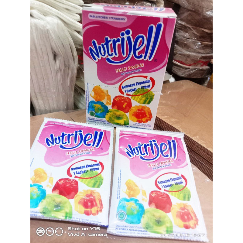 

NUTRIJELL RASA STROBERI / NUTRIJELL RASA STRAWBERRY / 1 KOTAK ISI 12pcs @10gr
