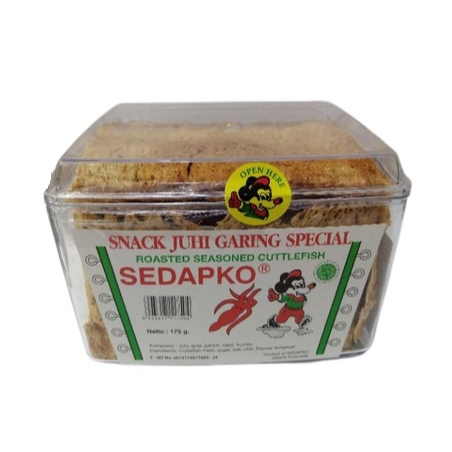 

Snack Juhi Sedapko /Snack Cumi Garing toples/ Abon Juhi Panggang Sedapko175gr