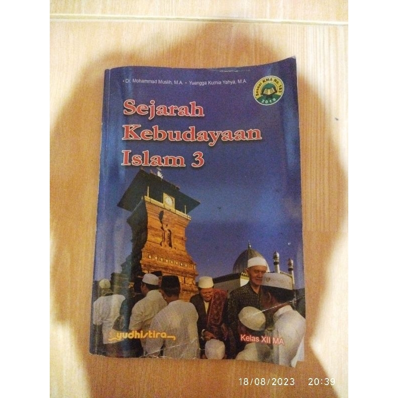 Buku Kelas 12 Sejarah Kebudayaan Islam Terbitan Yudistira