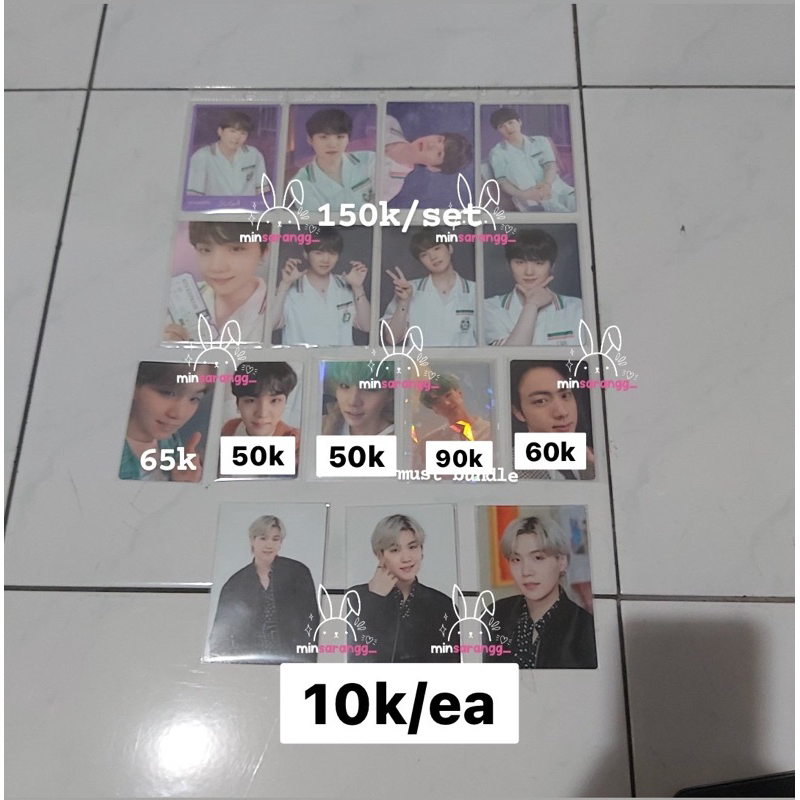 photocard suga yoongi