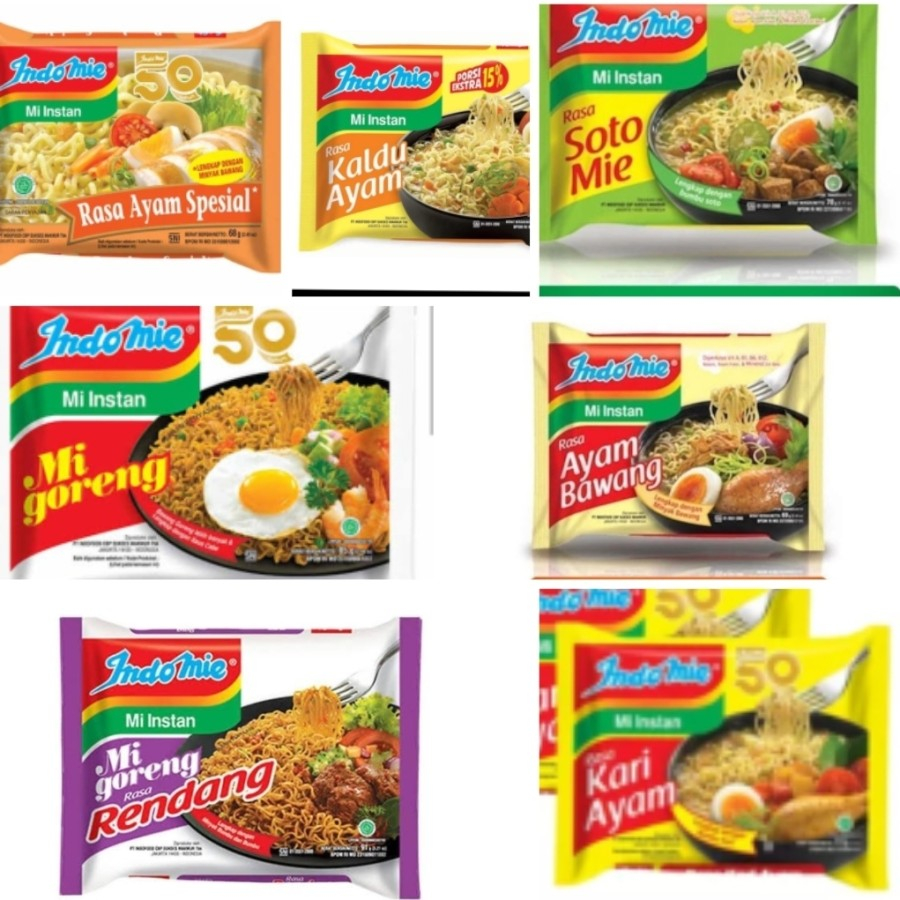 

Indomie goreng special | Indomie soto mie | Indomie Soto Banjar | Indomie ayam bawang