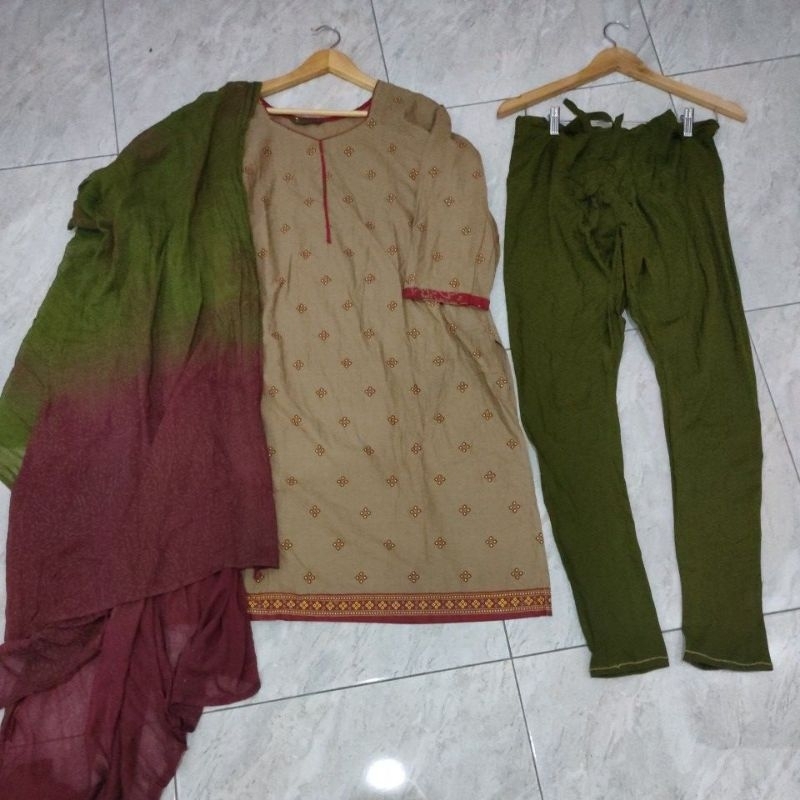 set kurti jumbo katun india/baju india murah