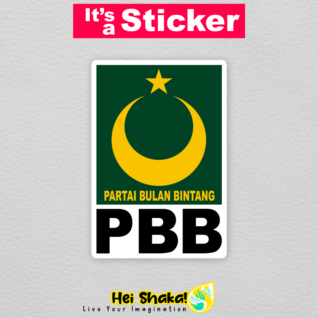 

Heishaka Stiker Partai Bulan Bintang PBB Sticker Parpol Politik Vinyl Anti Air