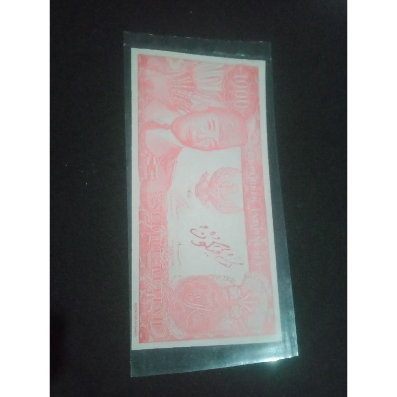 Hobby Koleksi Uang Kuno 1000 Soekarno Melengkung Merah 3 penari