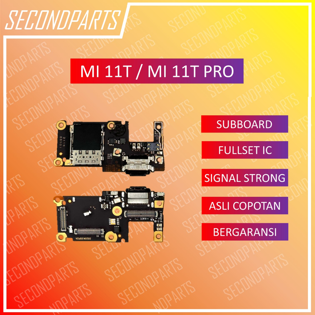 KONEKTOR CHARGER PAPAN MIC PLUG IN SUB BOARD XIAOMI MI11T / MI 11T PRO ORIGINAL COPOTAN