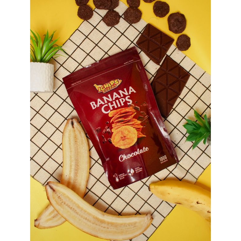 

Ichips Banana Keripik Pisang Coklat 100 Gr