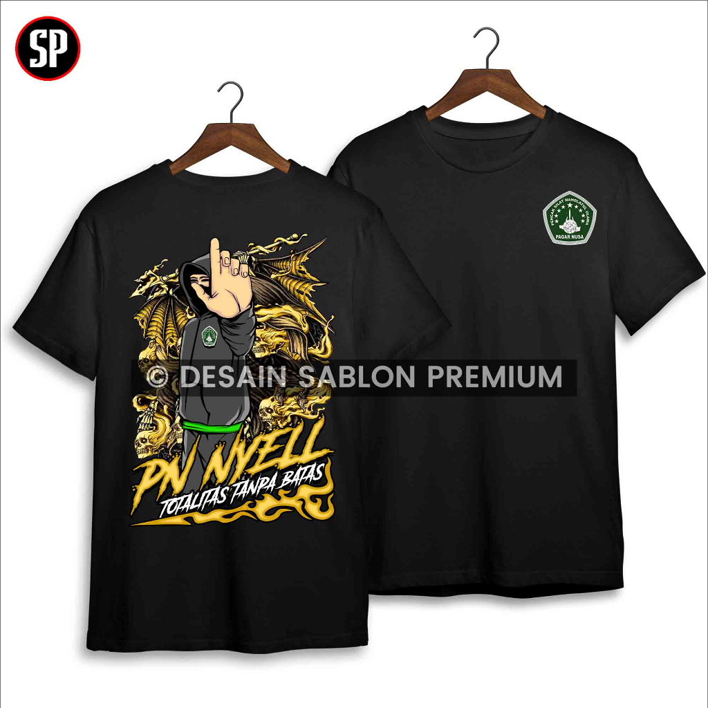 KAOS PAGAR NUSA DISTRO TERBARU - PN Nyell TOTALITAS TANPA BATAS Zona Baku Hantam - Atasan PN Gasmi R