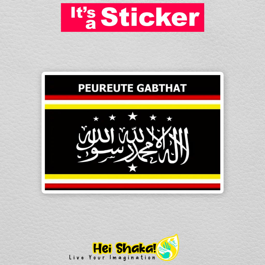 

Heishaka Stiker Partai Generasi Atjeh Beusaboh Tha'at Dan Taqwa PEUREUTE GABTHAT Sticker Parpol Politik Vinyl Anti Air