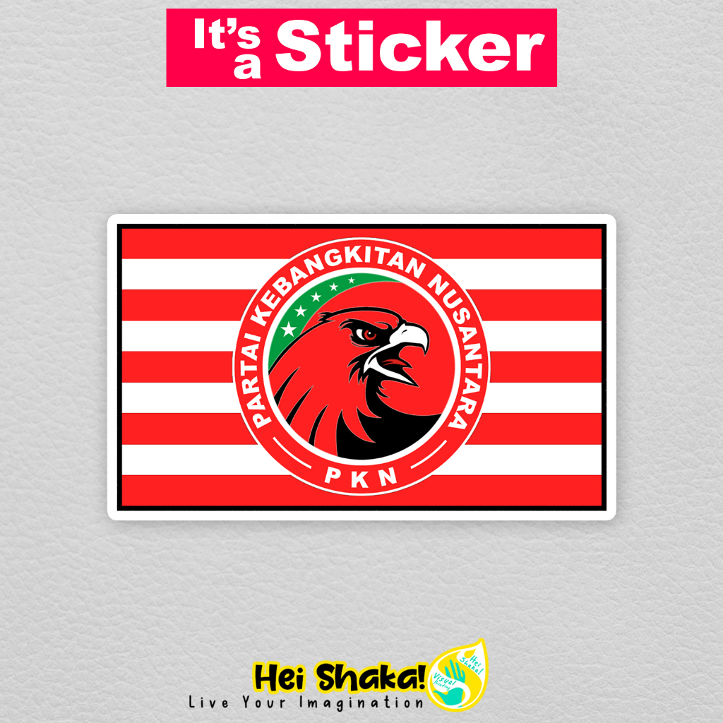 

Heishaka Stiker Partai Kebangkitan Nusantara PKN Sticker Parpol Politik Vinyl Anti Air