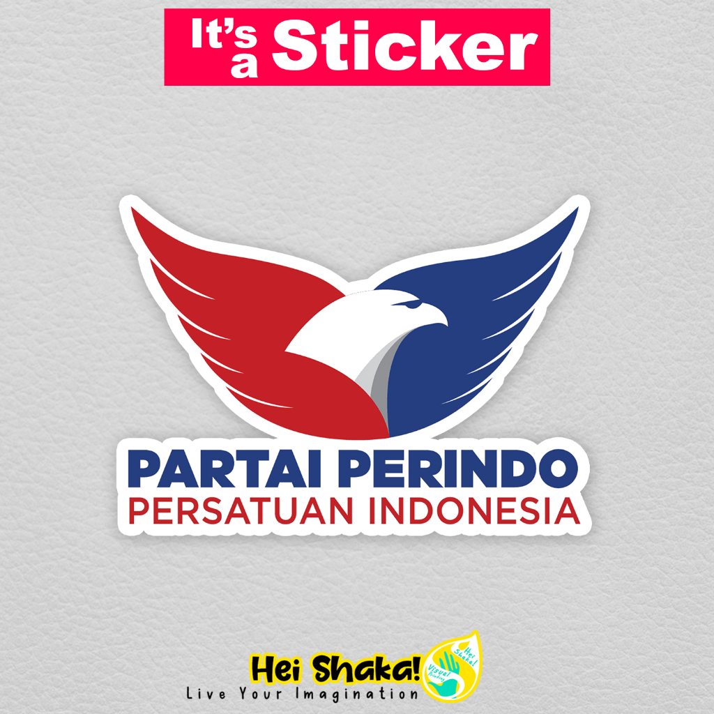 

Heishaka Stiker Partai Perindo Persatuan Indonesia Sticker Parpol Politik Vinyl Anti Air