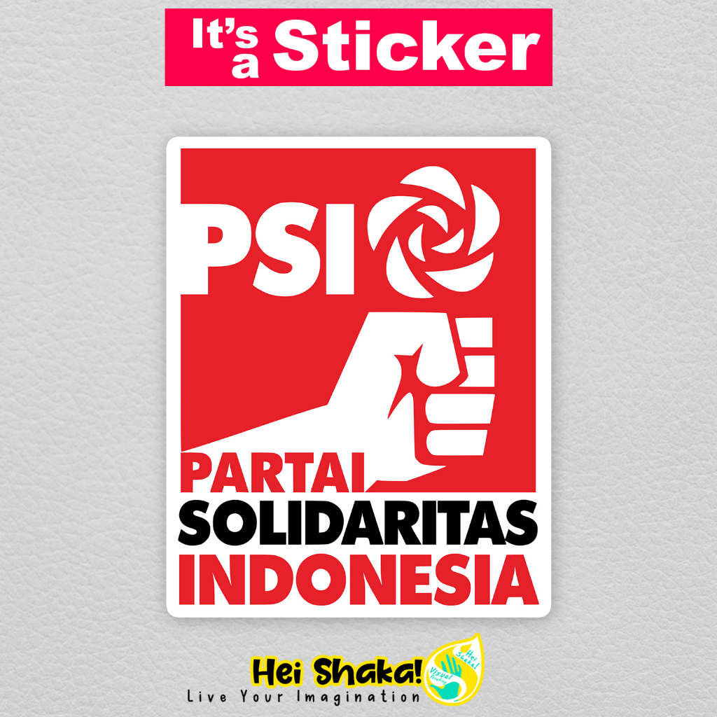 

Heishaka Stiker PSI Partai Solidaritas Indonesia Sticker Parpol Politik Vinyl Anti Air