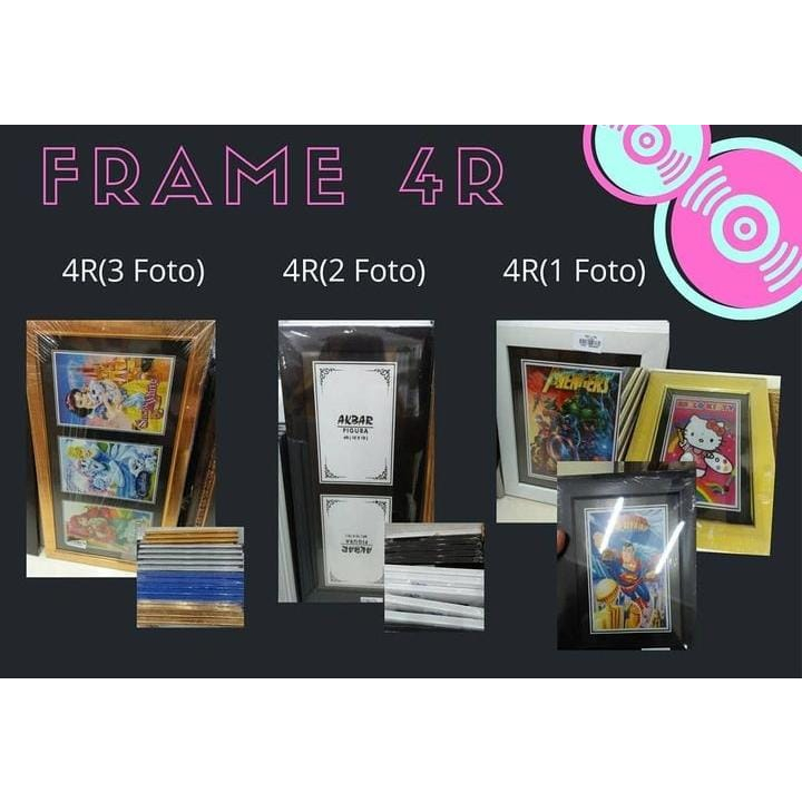 CETAK FOTO KOLASE + FRAME CUSTOM POLOS 4R
