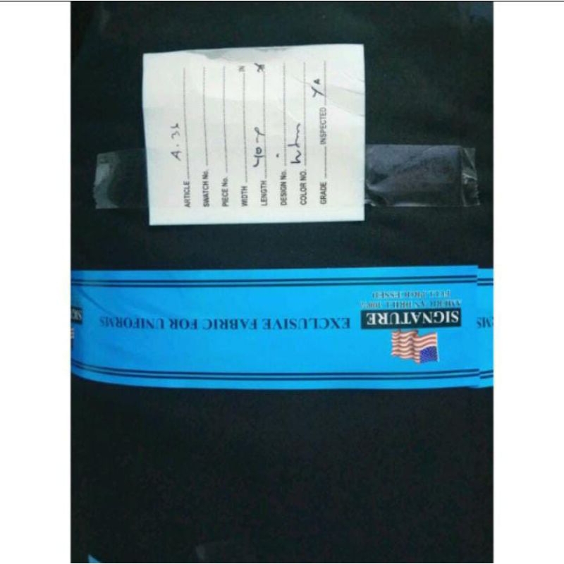 Kain Bahan Celana Hitam American Drill 0,25 Meter