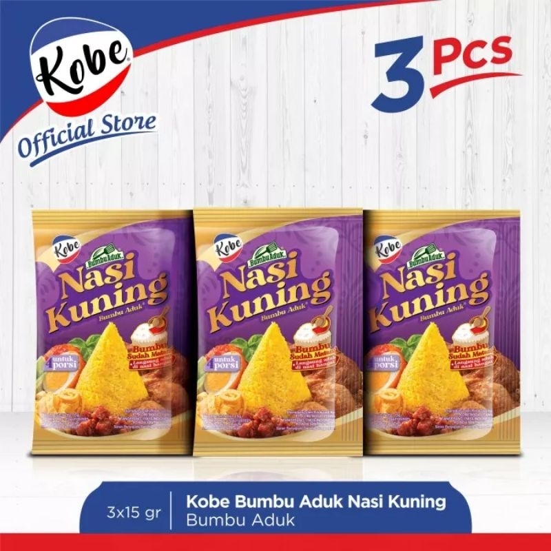 

Kobe Bumbu Aduk Nasi Kuning 3x15gr
