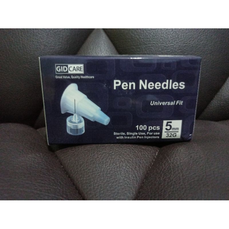 pen needle gidcare 32G x 5 mm - insulin pen needle 32g - jarum insulin 32g