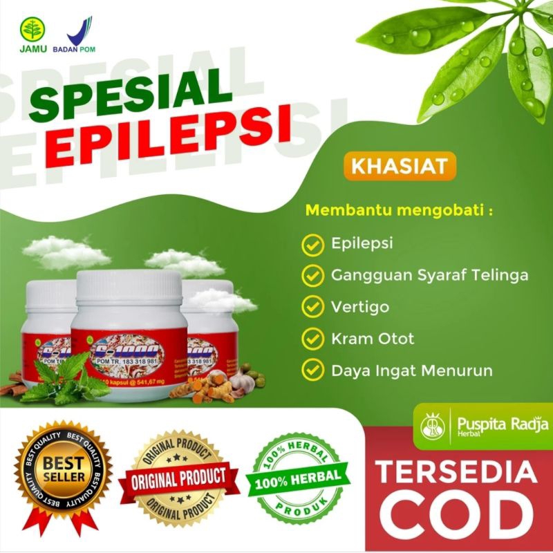 G1000 Obat Epilepsi dan Nutrisi Otak Puspita Radja Herbal