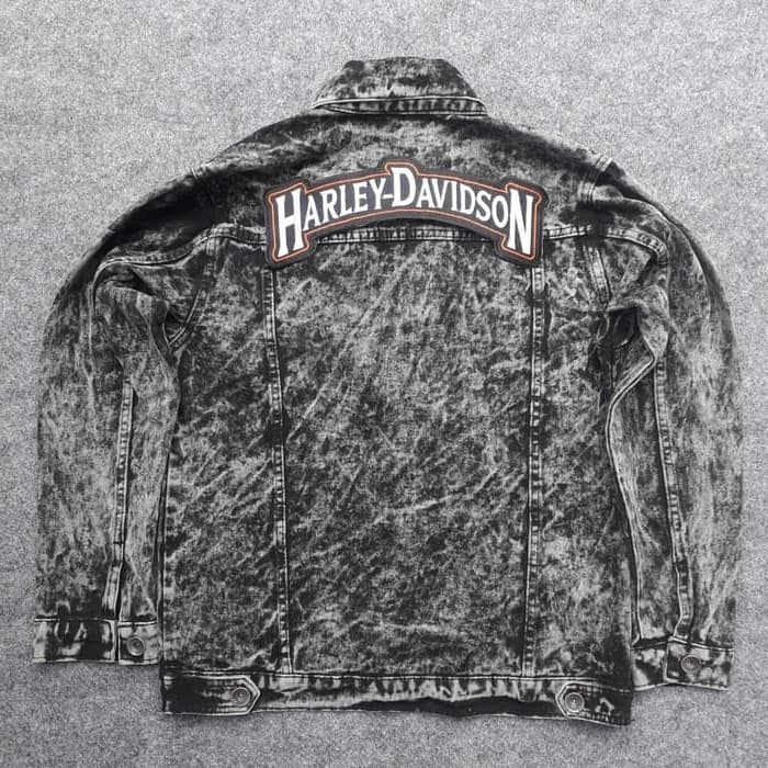 BACKPATCH / EMBLEM BORDIR JAHIT UKURAN BESAR HARLEY DAVIDSON MOTORCYCLES BIGPATCH