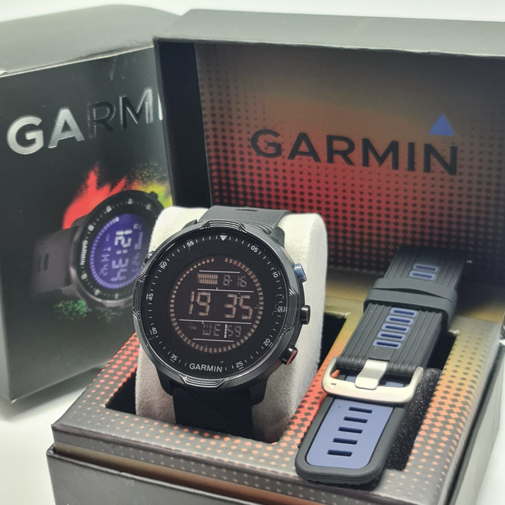Jam Tangan Pria Garmin Digital 5145 SV Paket Box Ori & Tali Karet