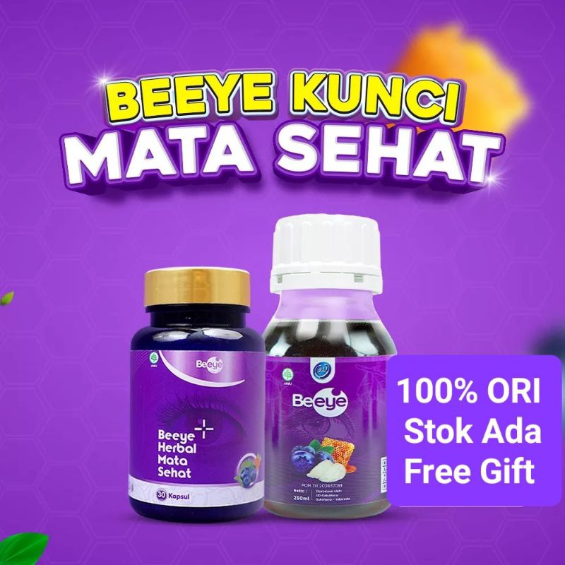 Madu BEEYE Dan Kapsul BEEYE Herbal 100% ORIGINAL Untuk Mata Minus Plus Silinder Mata Lelah