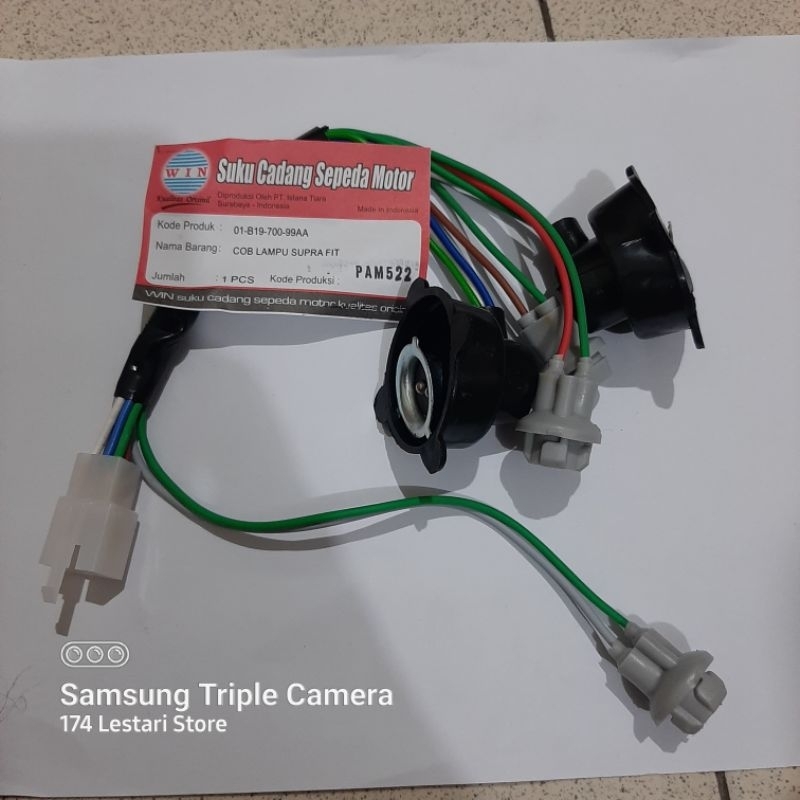 Fitting Soket Cob Kabel Lampu Depan Supra Fit Lama