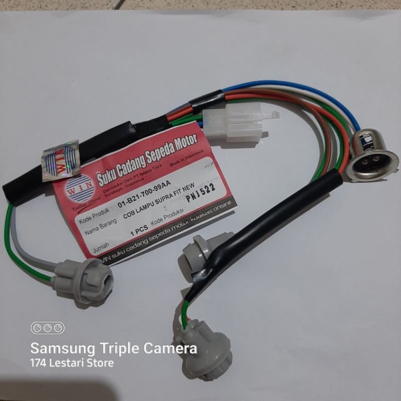 Fitting Soket Cob Kabel Lampu Depan Supra Fit New
