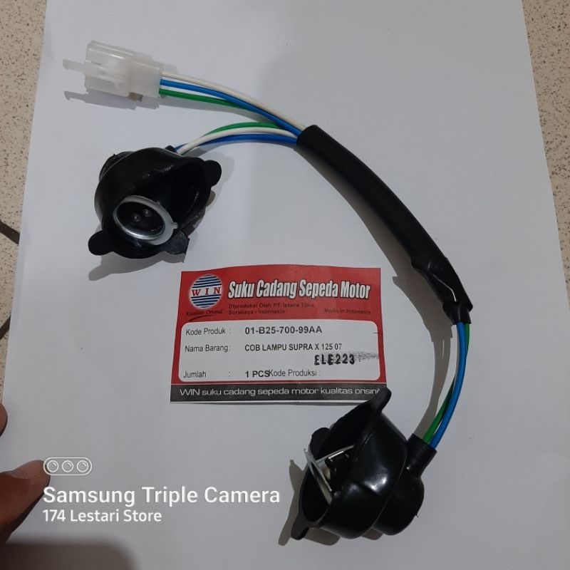 Fitting Soket Cob Kabel Lampu Depan Supra X125 New Supra X125 Batman