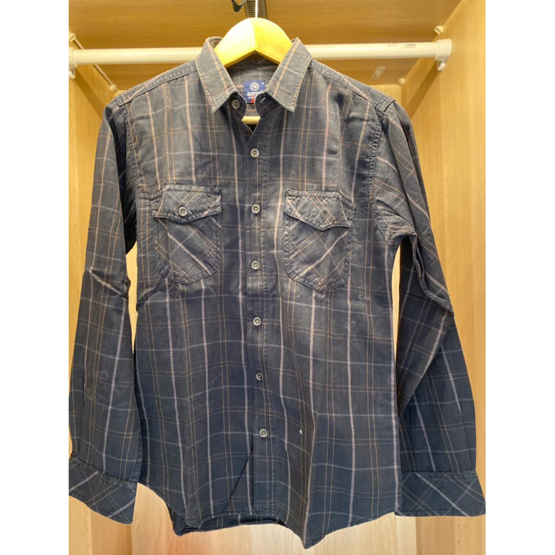 Kemeja Kotak Hitam Scotch