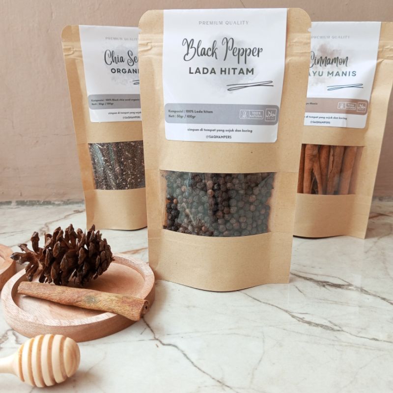 

Black pepper/ lada hitam utuh 50gr/ qulitas premium/ rempah rimang jsr