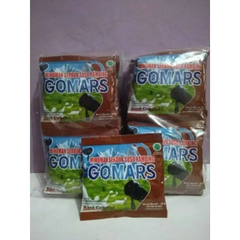

susu kambing etawa bubuk gomars sachet (vanila atau coklat) 8's (1pack 8's x 25 gram)