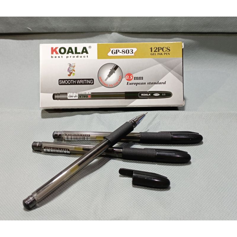 

12 PCS Pulpen PEN GEL GP-803 KOALA Standard Eropa